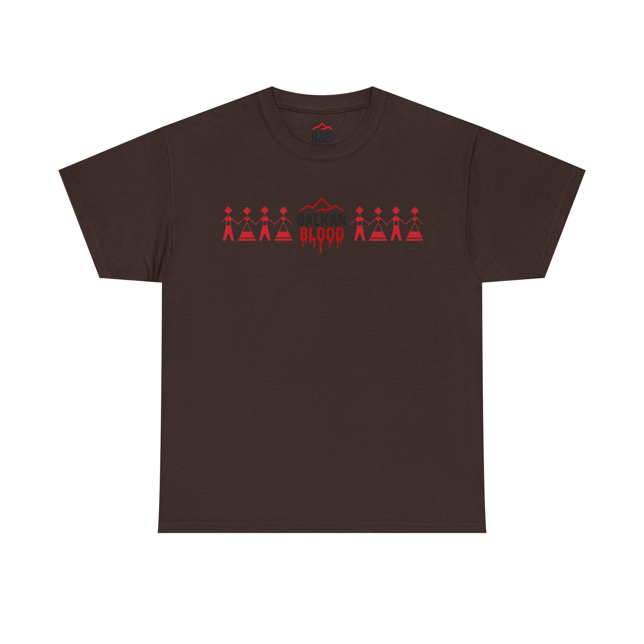 Balkan Blood Unisex Heavy Cotton Tee, Ethnic Pride Shirt, Gift for Balkans, Travel Tee, Stylish Casual Wear, Balkan States Design