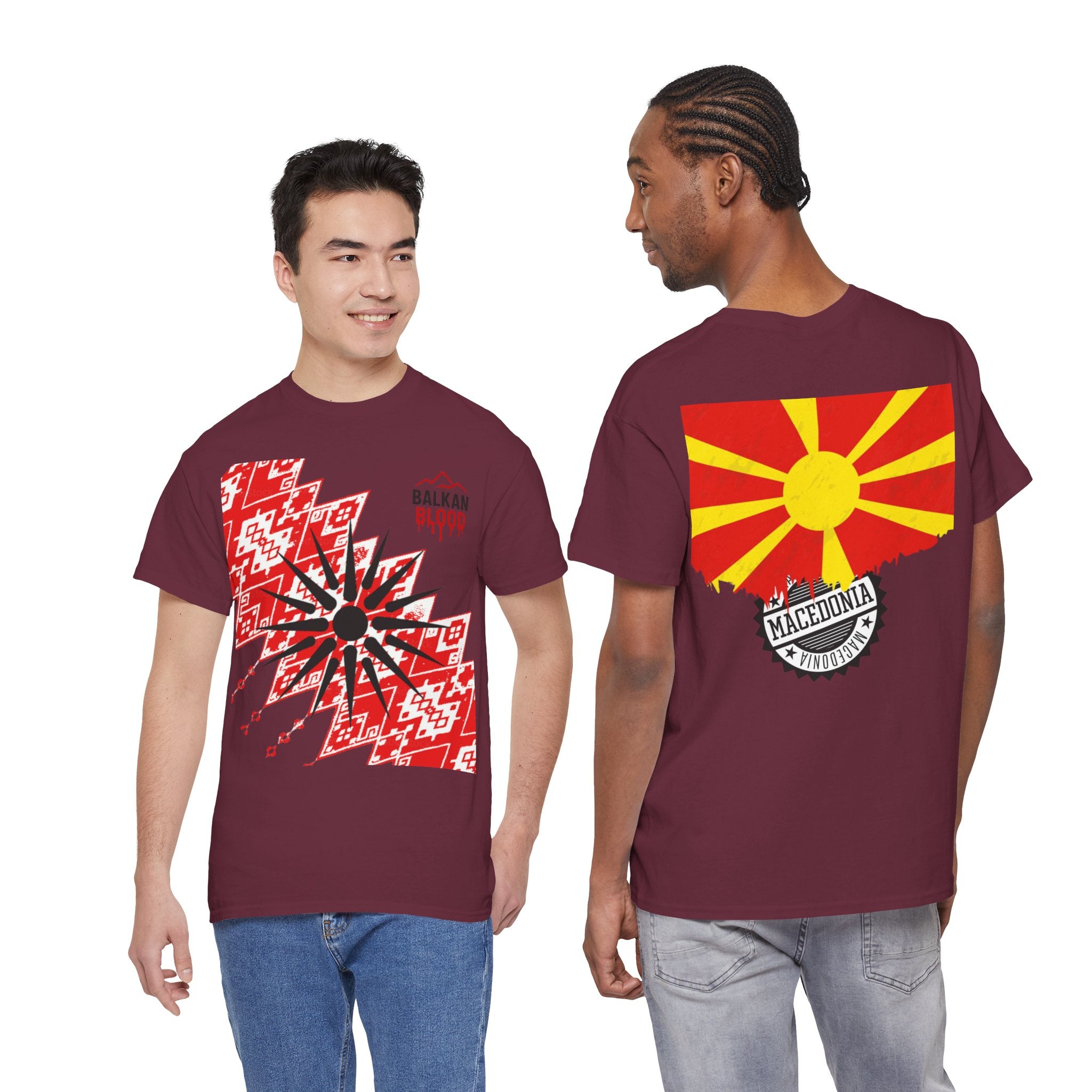 Macedonian Balkan Blood Unisex Heavy Cotton Tee