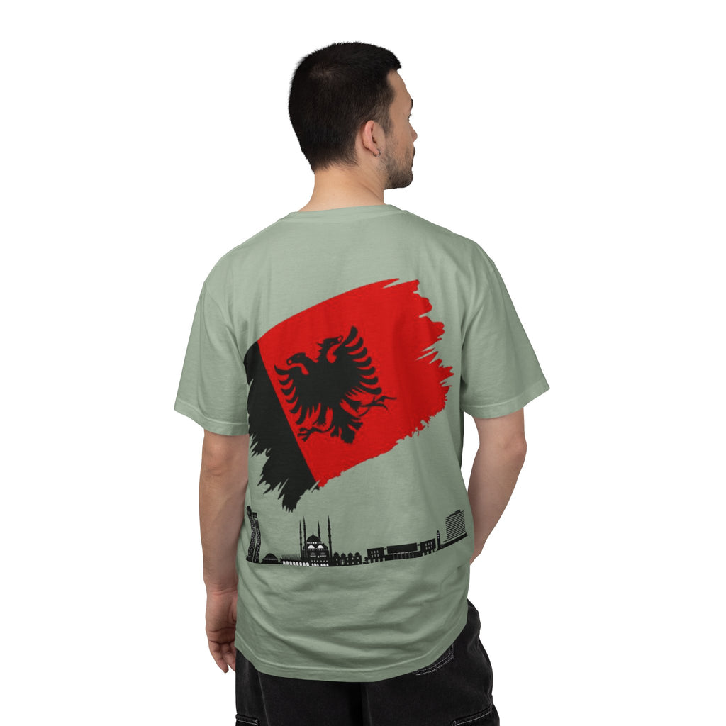Albanian Balkan Heritage T-Shirt - Unisex Garment-Dyed Tee