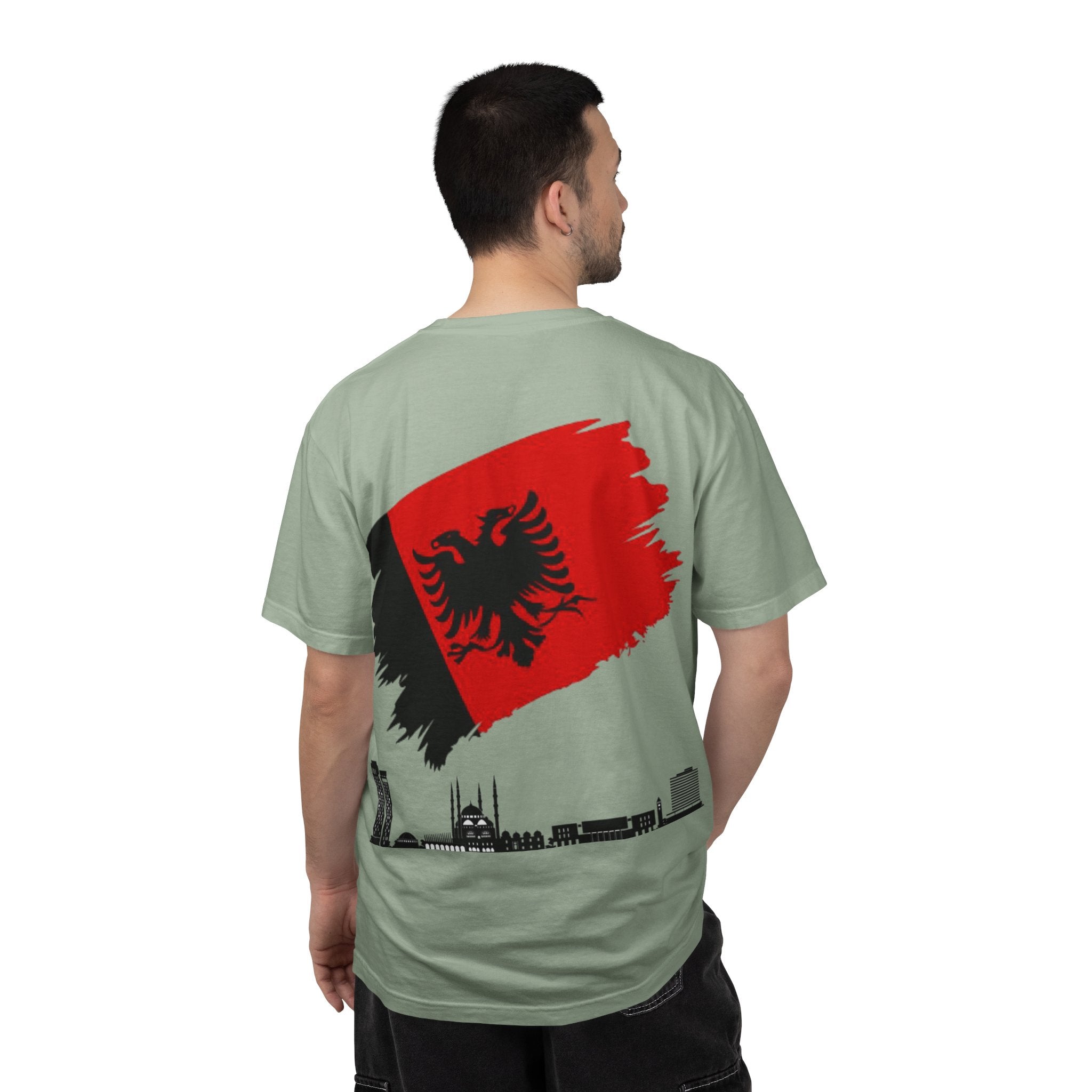 Albanian Balkan Heritage T-Shirt - Unisex Garment-Dyed Tee