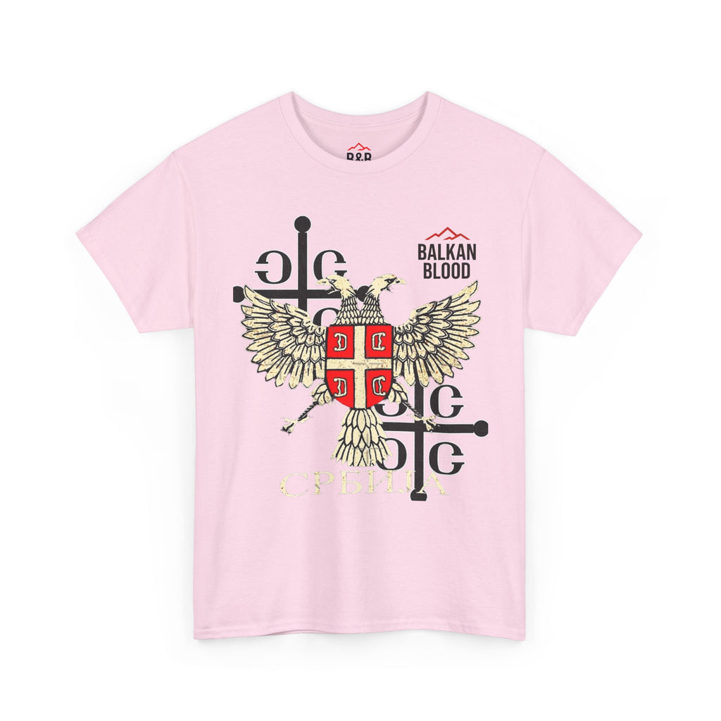 Serbian Heritage Tee, Balkan Blood Shirt, Unisex Cotton T-shirt, Cultural Pride Wear, Travel-inspired Apparel