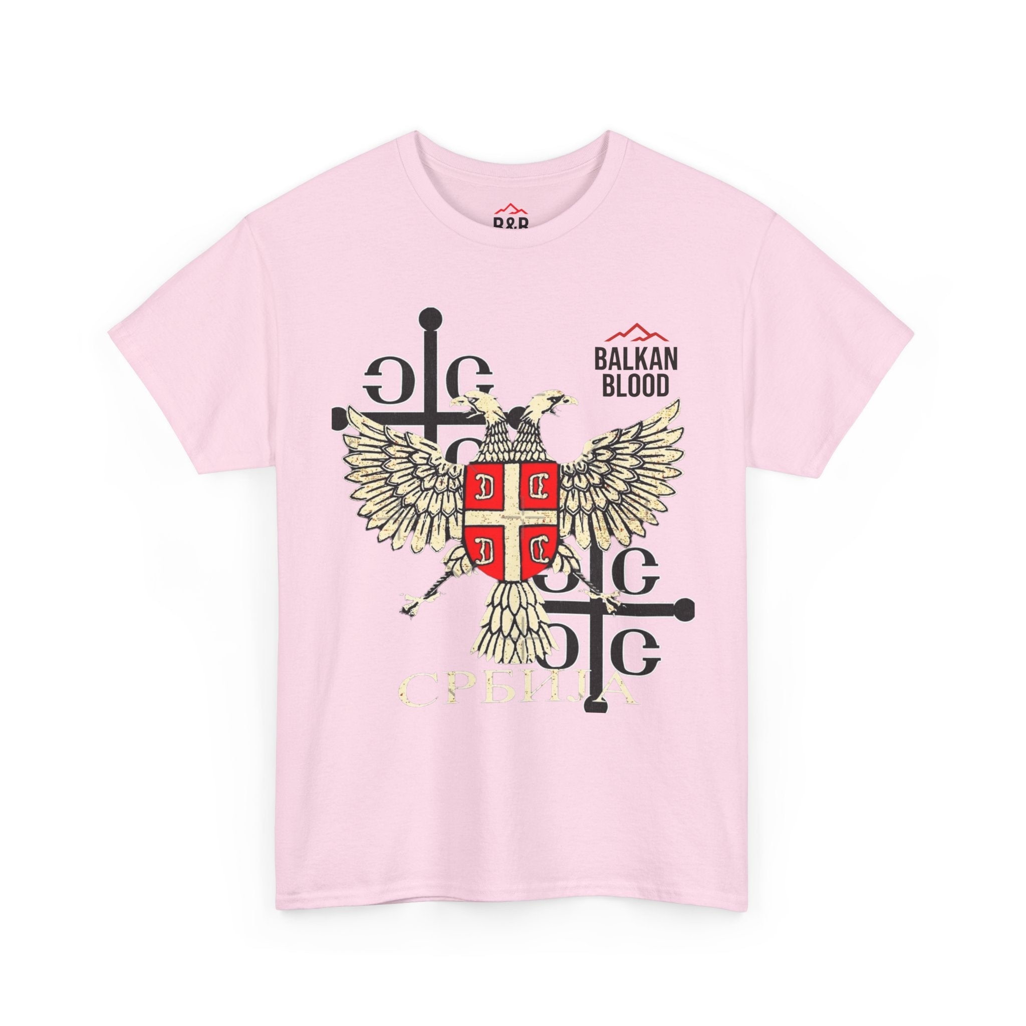 Serbian Heritage Tee, Balkan Blood Shirt, Unisex Cotton T-shirt, Cultural Pride Wear, Travel-inspired Apparel