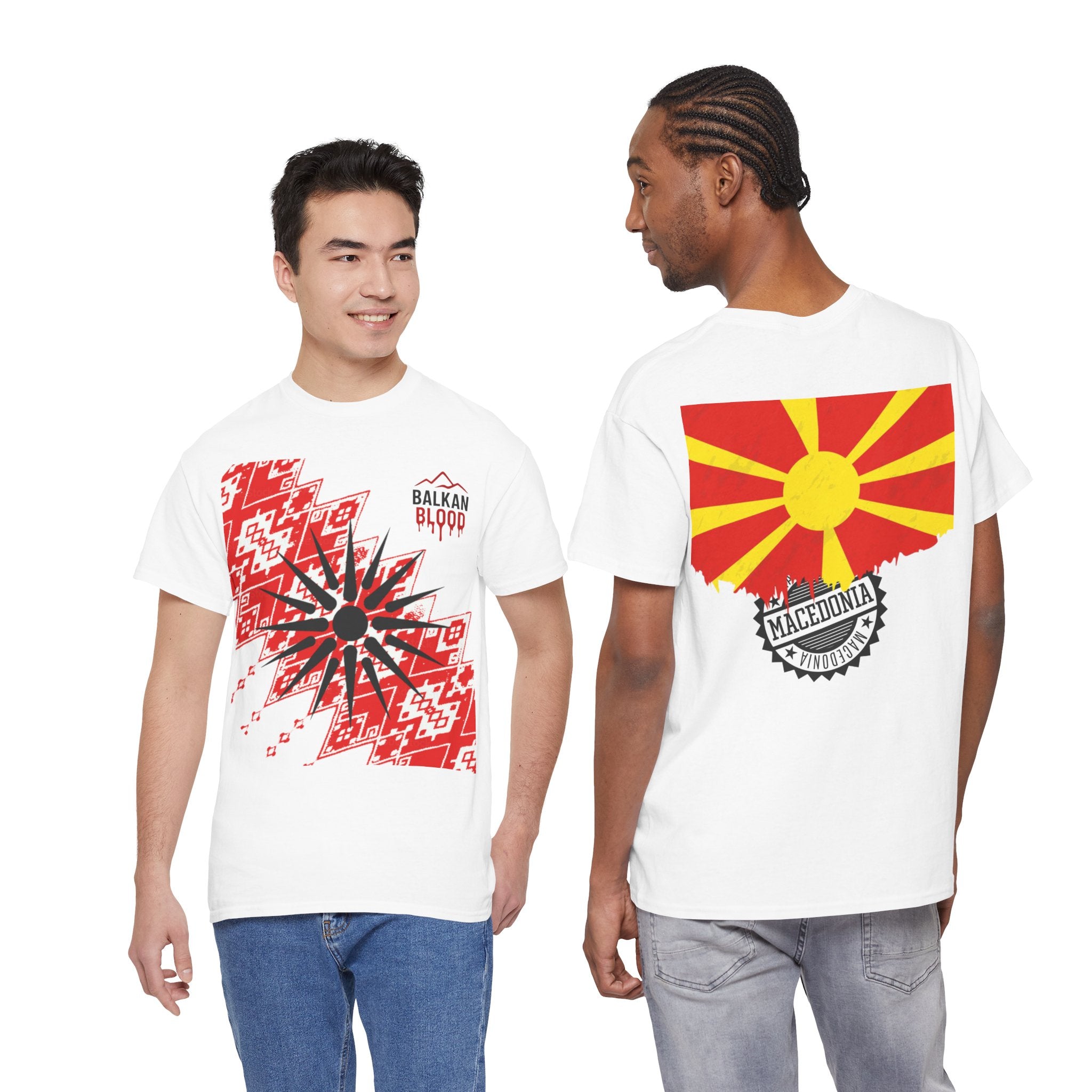 Macedonian Balkan Blood Unisex Heavy Cotton Tee