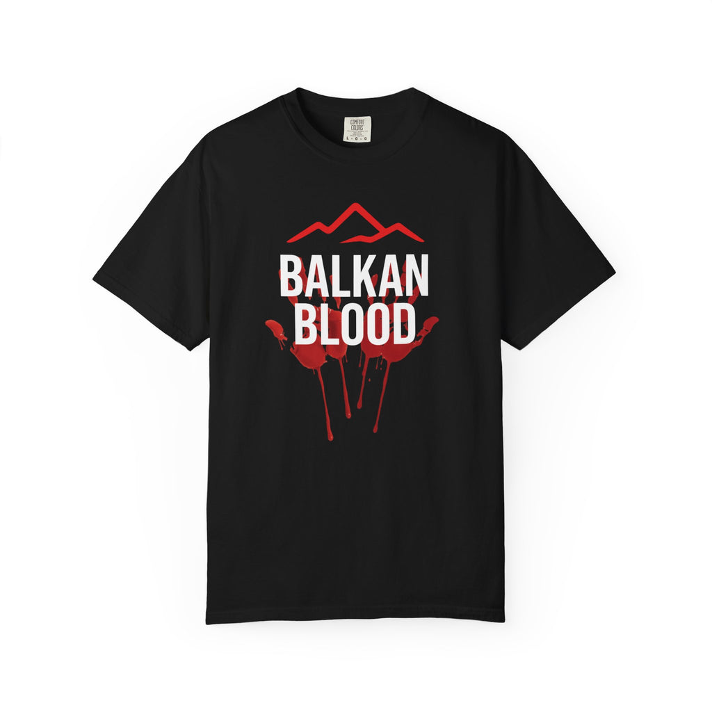Balkan Blood Graphic T-Shirt, Unisex Streetwear, Fashion Statement Tee, Edgy Gift for Music Lovers, Halloween Apparel