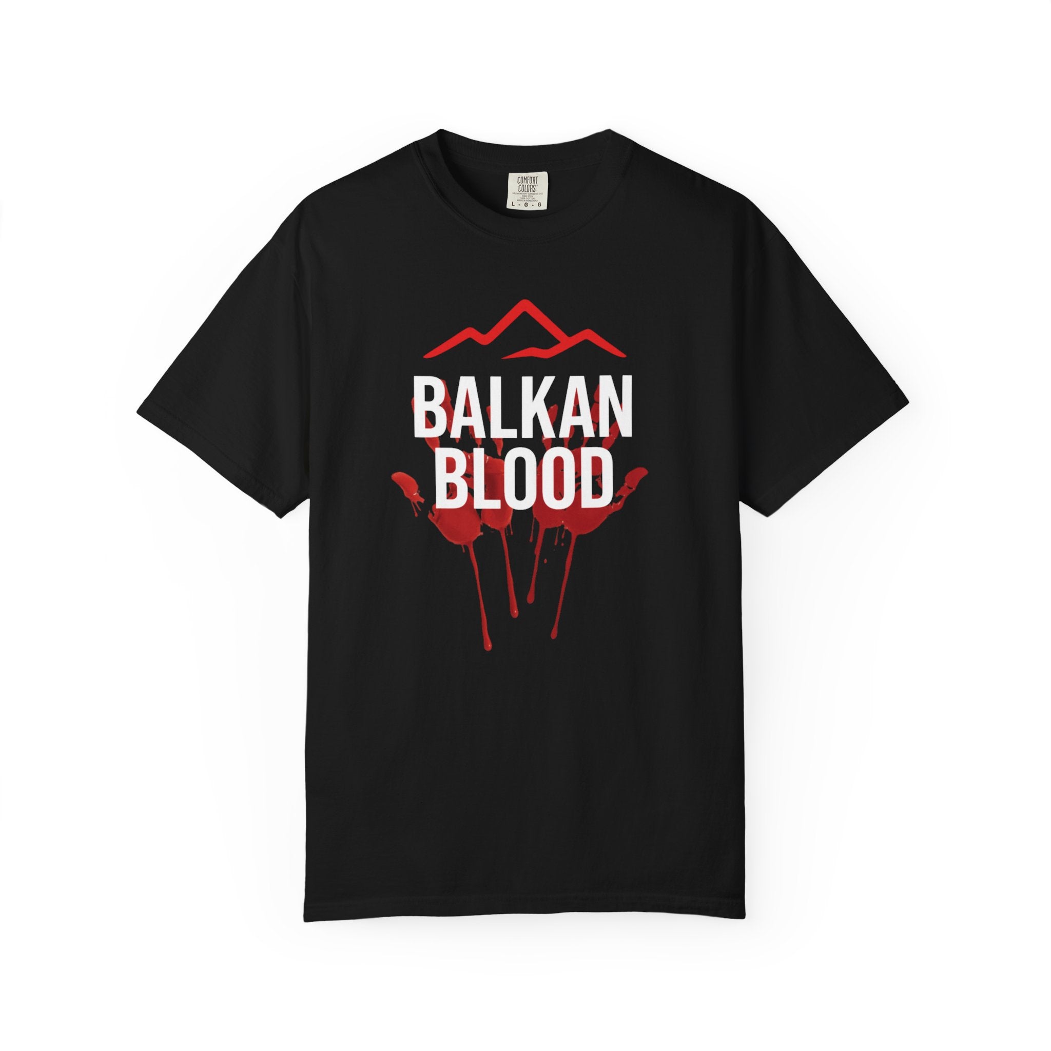 Balkan Blood Graphic T-Shirt, Unisex Streetwear, Fashion Statement Tee, Edgy Gift for Music Lovers, Halloween Apparel