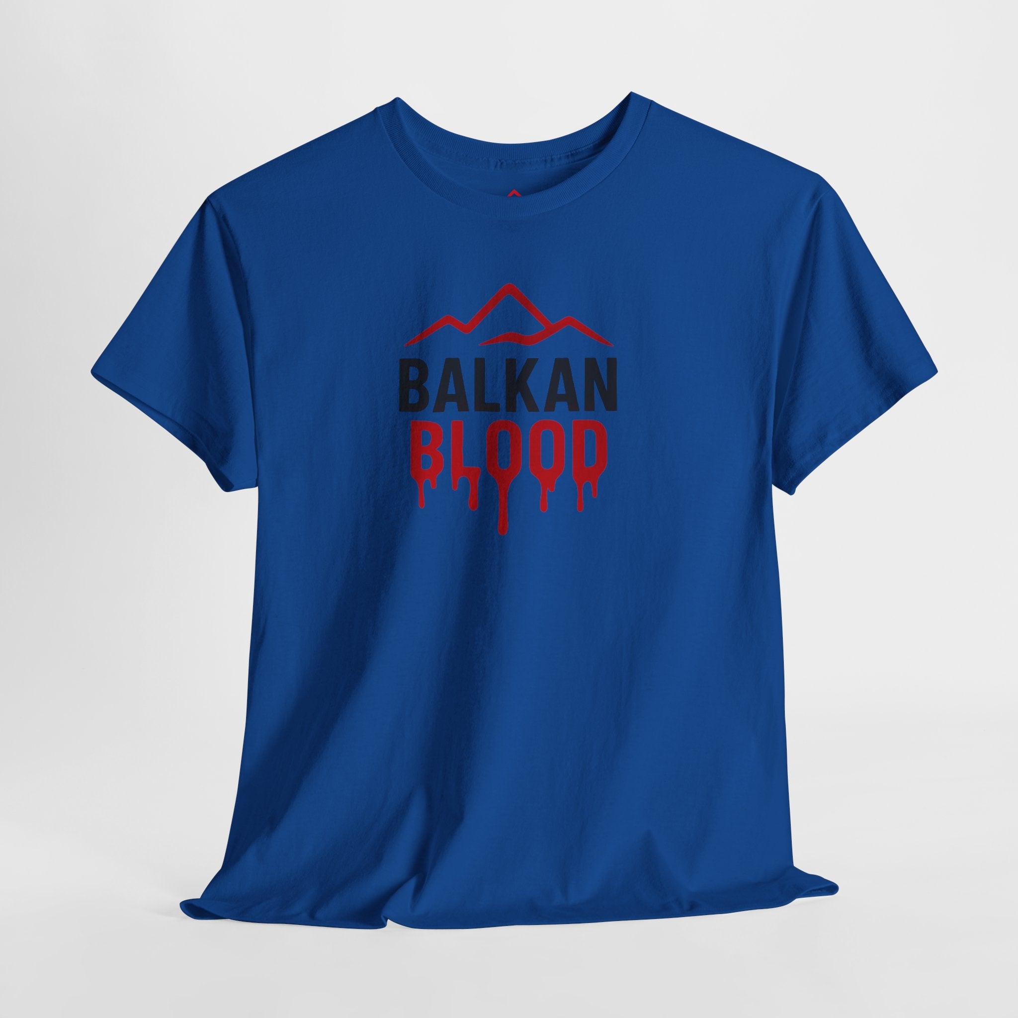 Balkan Blood T-Shirt — Heritage Graphic Tee with Multilingual “Blood” Back Print