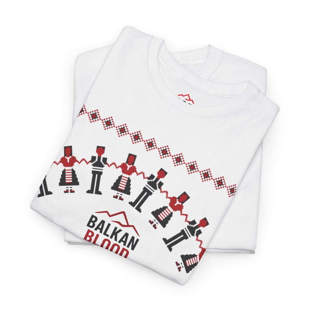 Balkan Blood Graphic Tee, Celebratory Unisex Cotton Shirt