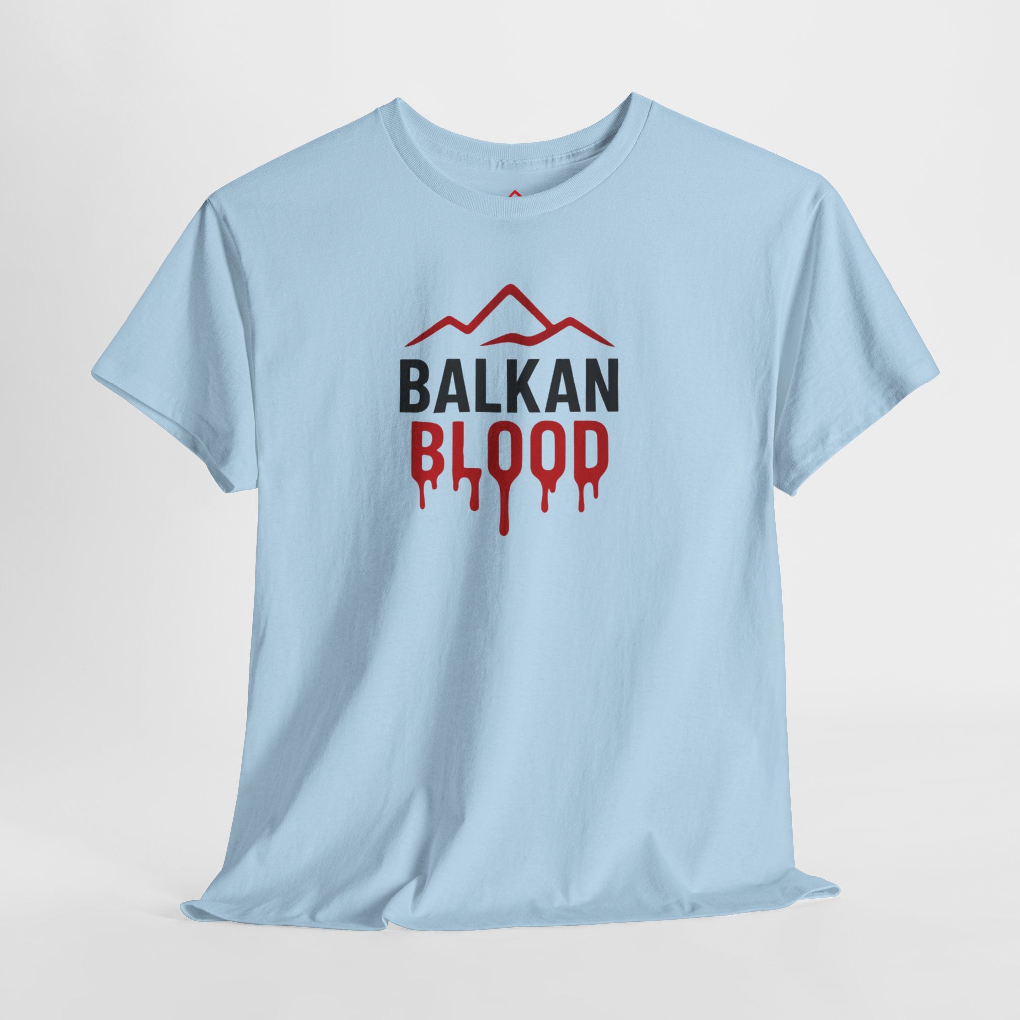 Balkan Blood T-Shirt — Heritage Graphic Tee with Multilingual “Blood” Back Print