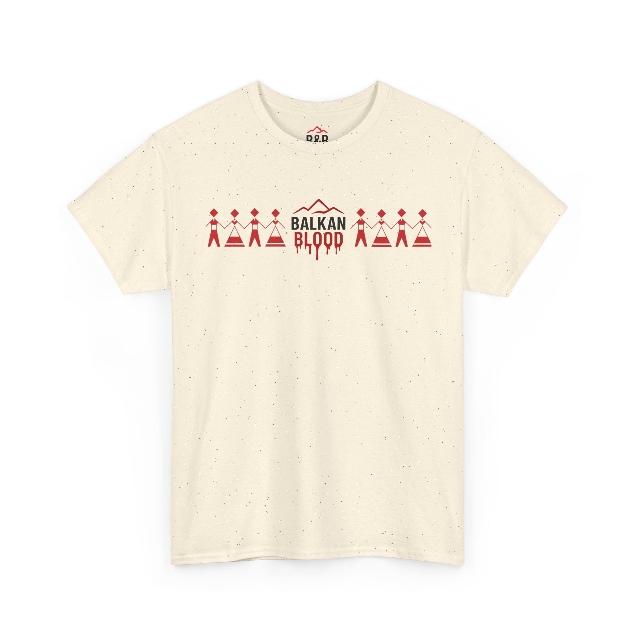 Balkan Blood Unisex Heavy Cotton Tee, Ethnic Pride Shirt, Gift for Balkans, Travel Tee, Stylish Casual Wear, Balkan States Design