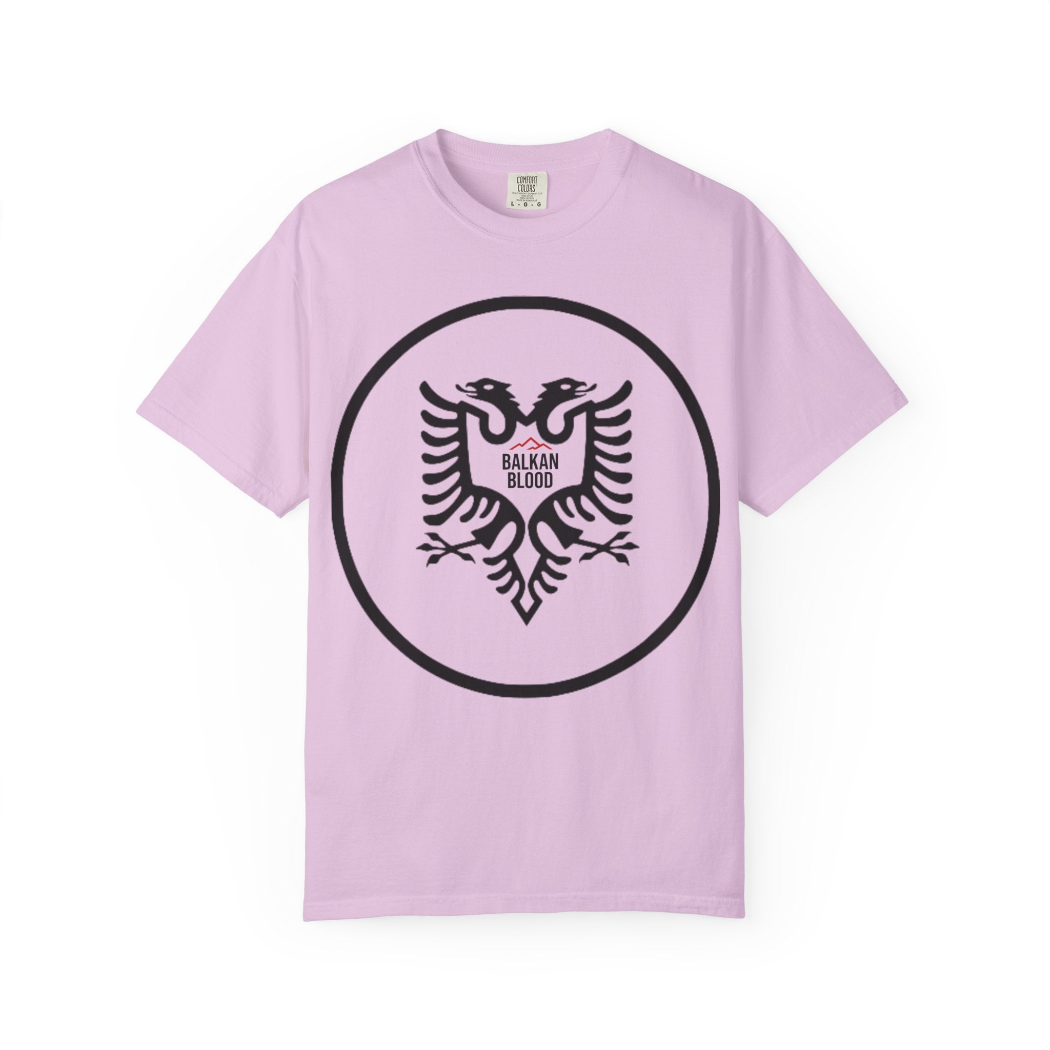 Albanian Balkan Heritage T-Shirt - Unisex Garment-Dyed Tee, Albania Pride Apparel, Cultural Gift, Travel Souvenir, Festival Wear