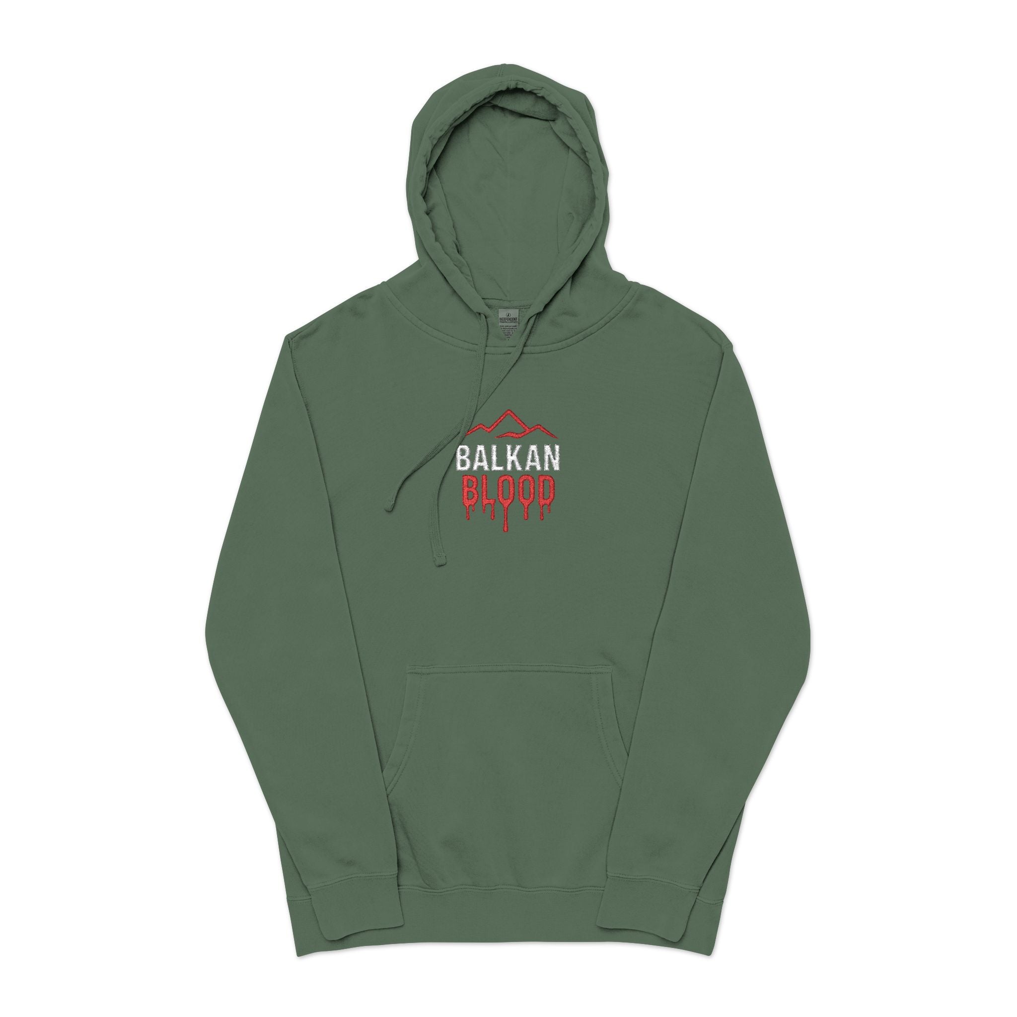 Unisex Pigment-Dyed Hoodie (Embroidery)