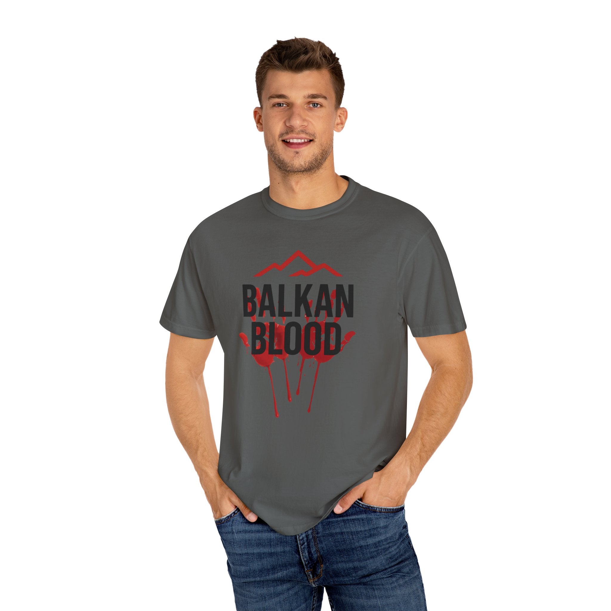 Balkan Blood Graphic T-Shirt, Unisex Streetwear, Fashion Statement Tee, Edgy Gift for Music Lovers, Halloween Apparel