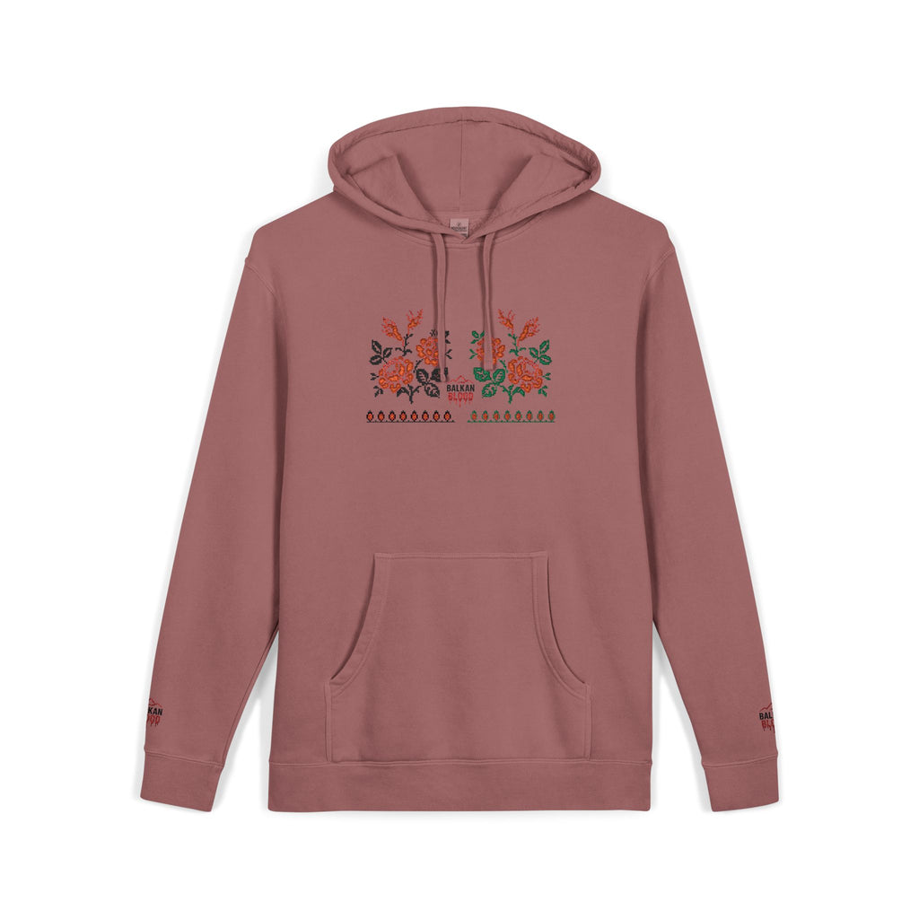 Embroidered Flower Hoodie, Cozy Unisex Sweatshirt, Cute Casual Wear, Spring Fashion, Gift for Her