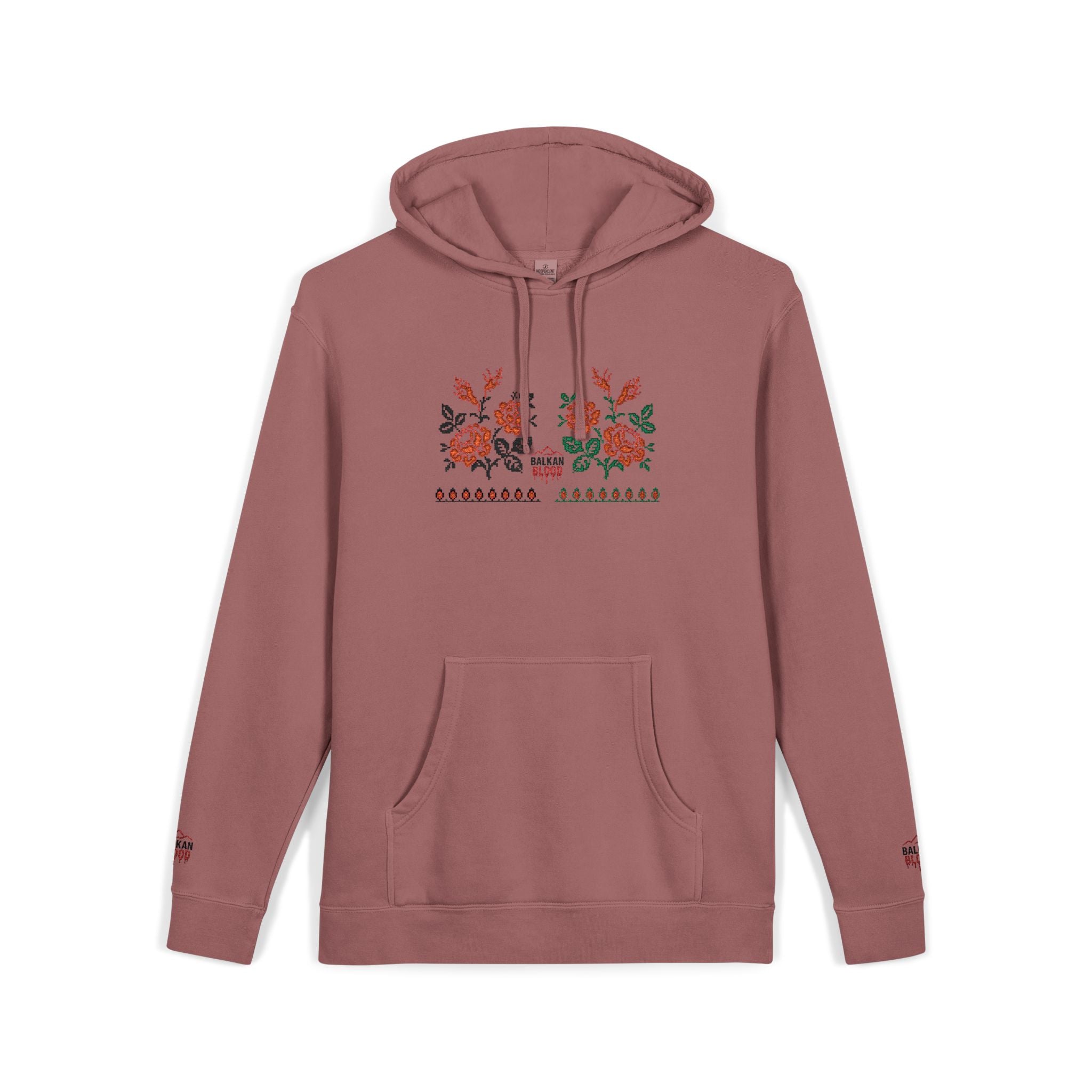 Embroidered Flower Hoodie, Cozy Unisex Sweatshirt, Cute Casual Wear, Spring Fashion, Gift for Her