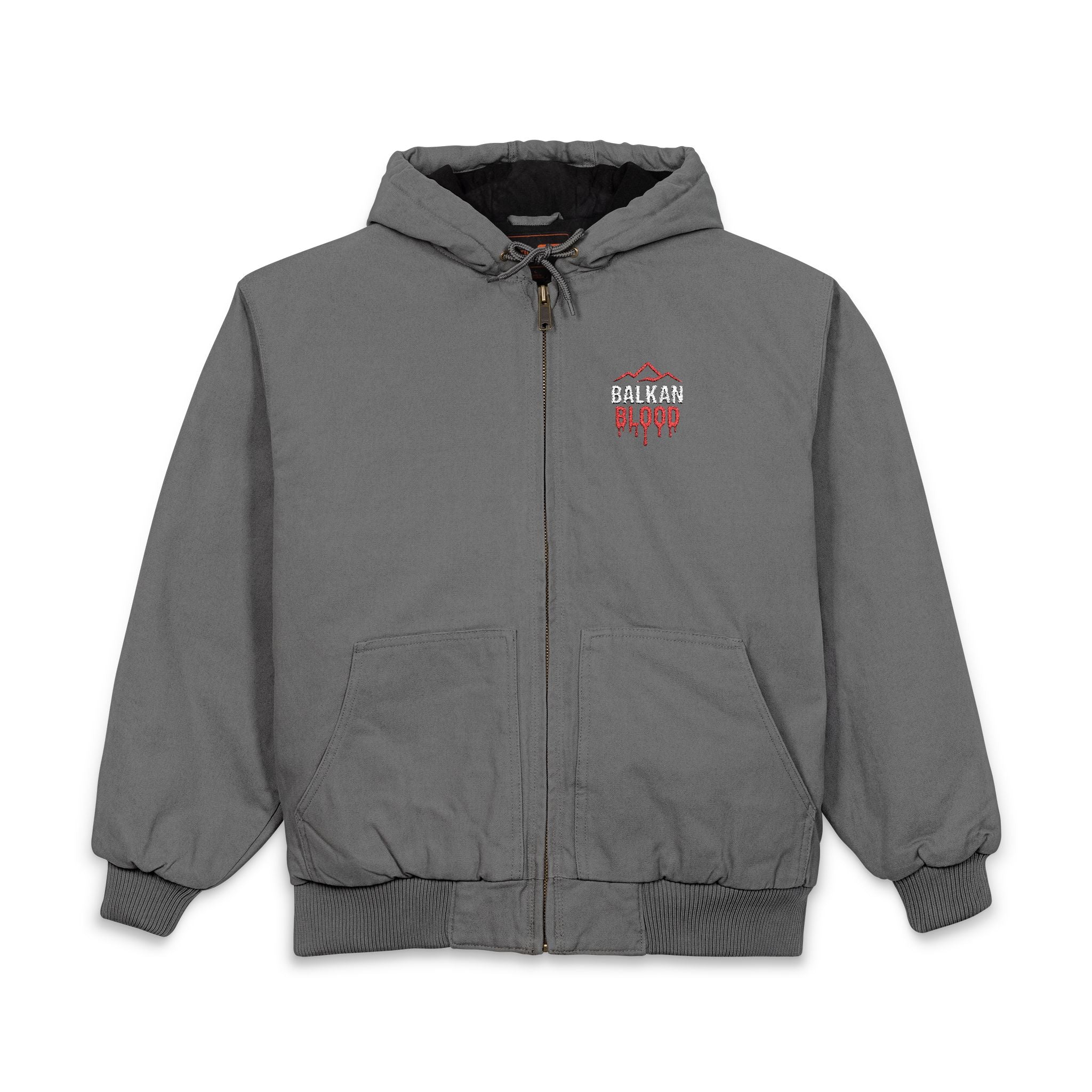 Men's Embroidered Hooded Jacket