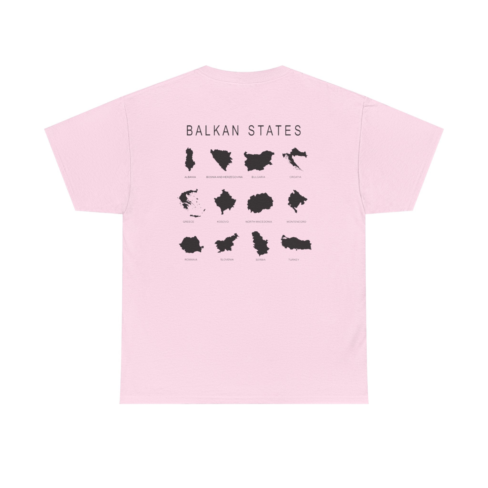 Balkan Blood Unisex Heavy Cotton Tee, Ethnic Pride Shirt, Gift for Balkans, Travel Tee, Stylish Casual Wear, Balkan States Design