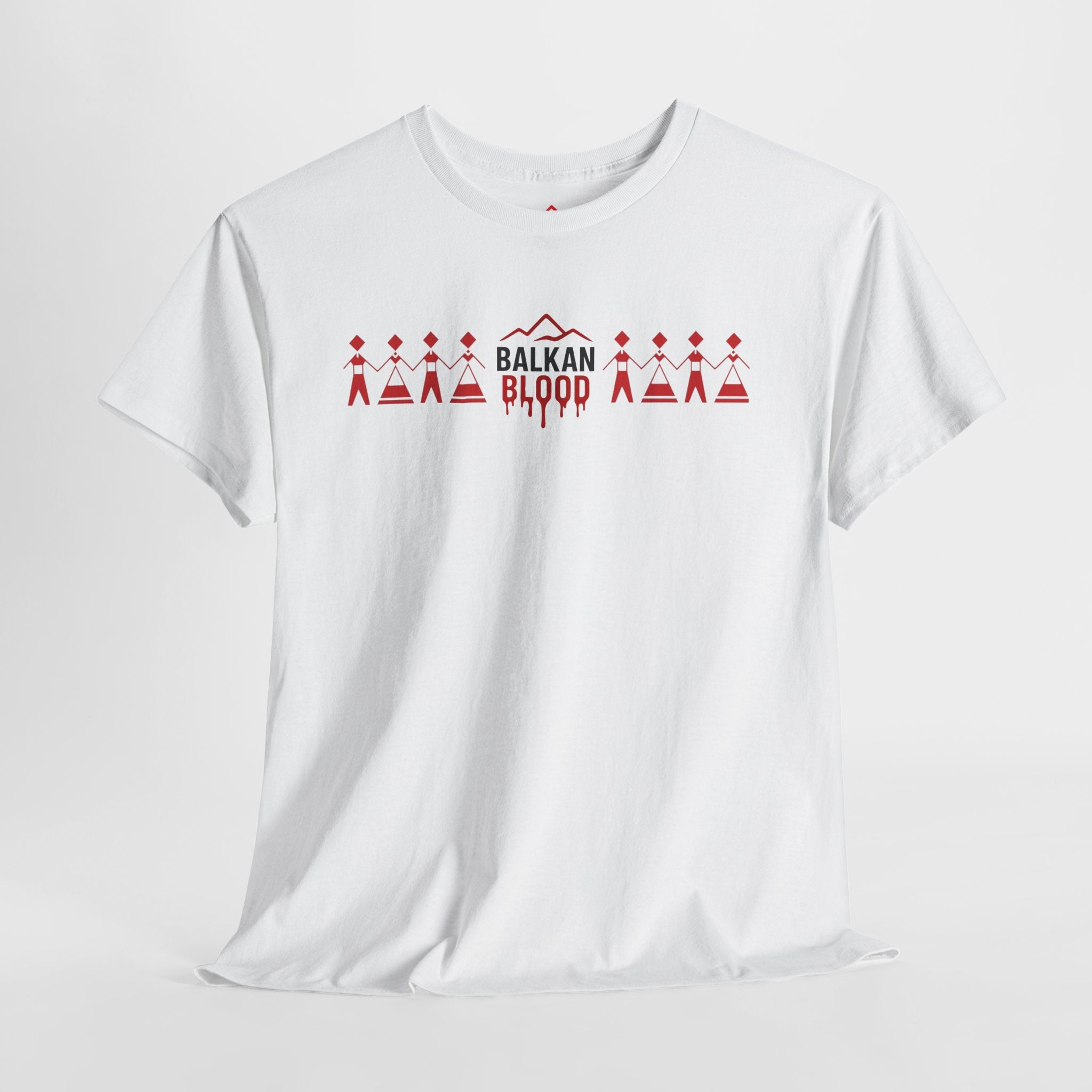 Balkan Blood Unisex Heavy Cotton Tee, Ethnic Pride Shirt, Gift for Balkans, Travel Tee, Stylish Casual Wear, Balkan States Design