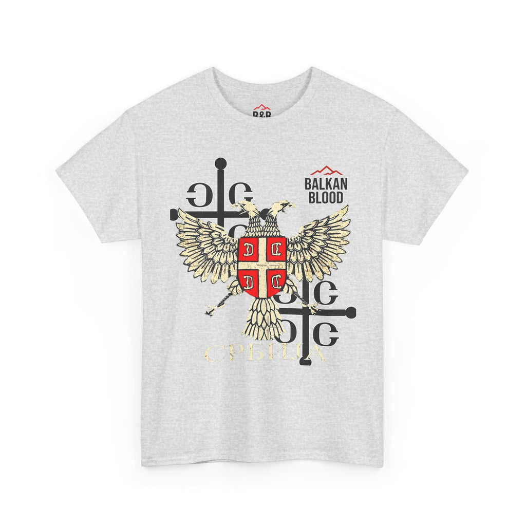 Serbian Heritage Tee, Balkan Blood Shirt, Unisex Cotton T-shirt, Cultural Pride Wear, Travel-inspired Apparel