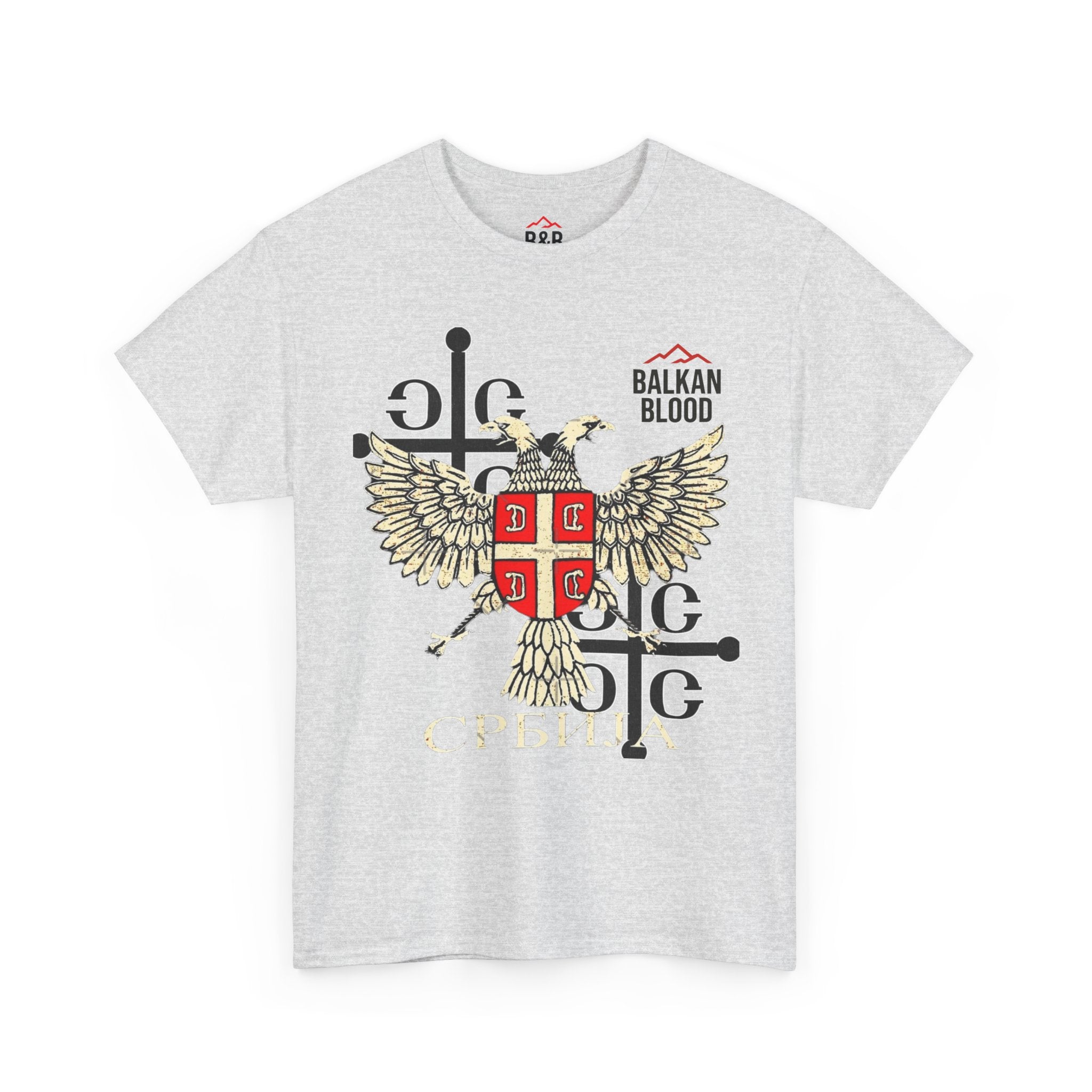 Serbian Heritage Tee, Balkan Blood Shirt, Unisex Cotton T-shirt, Cultural Pride Wear, Travel-inspired Apparel