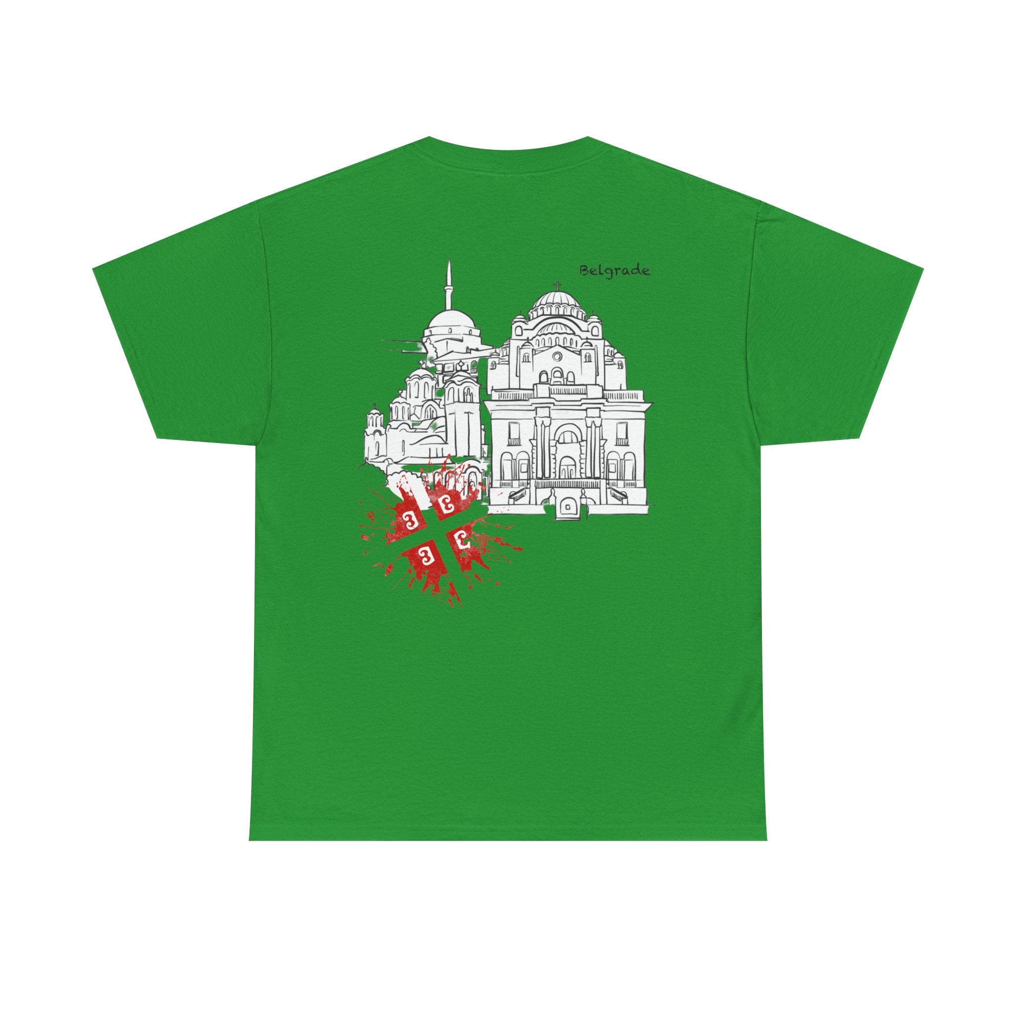 Serbian Heritage Tee, Balkan Blood Shirt, Unisex Cotton T-shirt, Cultural Pride Wear, Travel-inspired Apparel