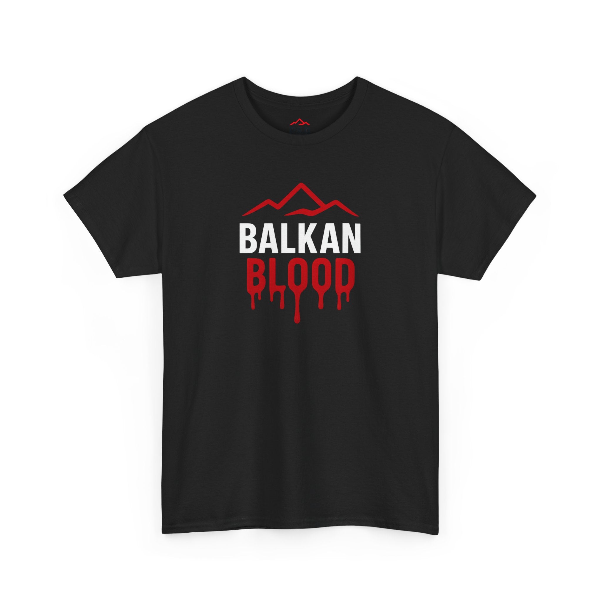 Balkan Blood T-Shirt — Heritage Graphic Tee with Multilingual “Blood” Back Print