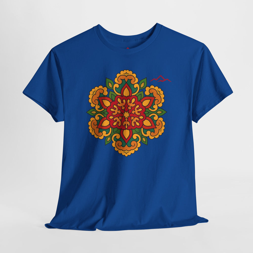 Balkan Blood T‑Shirt — Traditional Balkan Floral Medallion